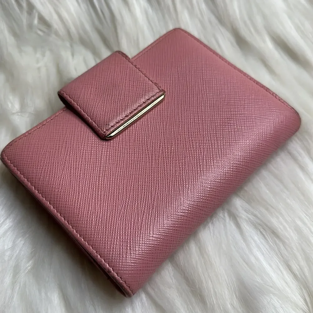 💯Authentic Prada compact Wallet 🍀